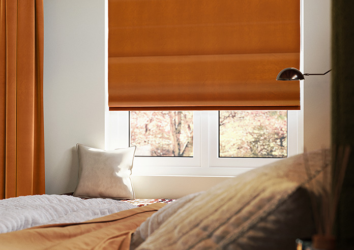 Ultra Luxe Velvet, Rust - Roman Blind - Image 5